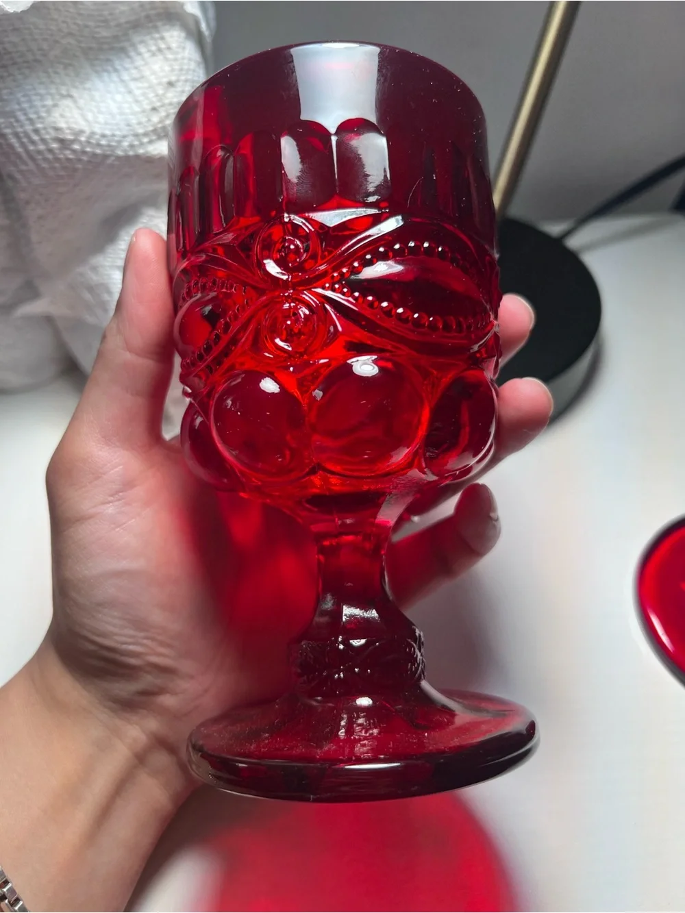 Ruby Red Vintage  Mosser or L.G. Wright 